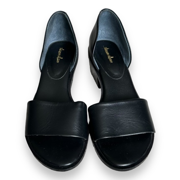 Steven Alan Women’s Wander Black Leather D'Orsay Block Heel Sandal Size 6 B - Picture 5 of 9